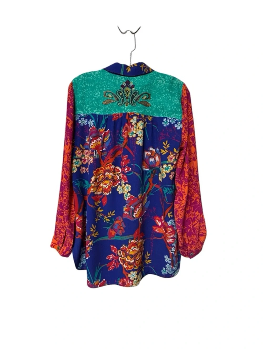 Soft Surroundings Hermosa Patchwork Embroidered top - Picture 6 of 15